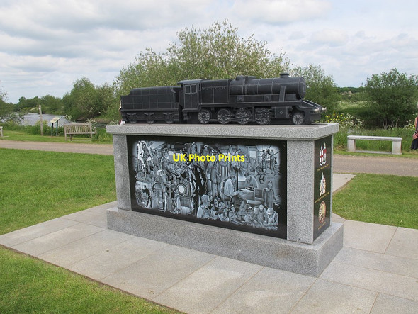 Photo 6"x4" National Memorial Arboretum: Railway industry - rear Croxall c2016