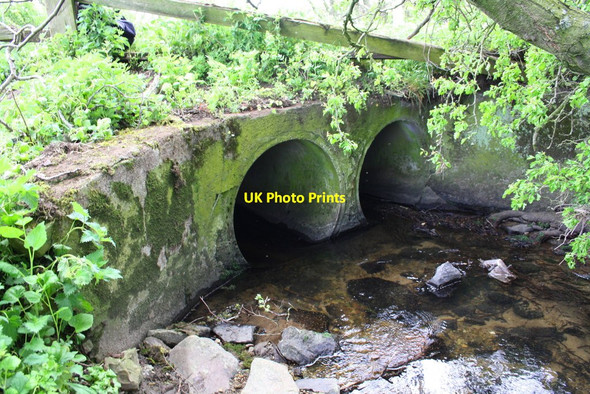 Photo 6"x4" Culvert taking Bellerby Beck under South Moor Road Barden c2016
