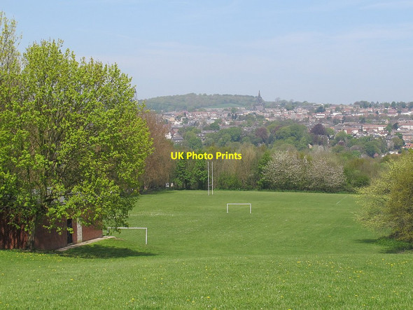 Photo 6"x4" Football and rugby pitches, Bramley Fall Horsforth c2016