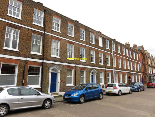 Photo 6"x4" Houses on Castle Square Wisbech c2016