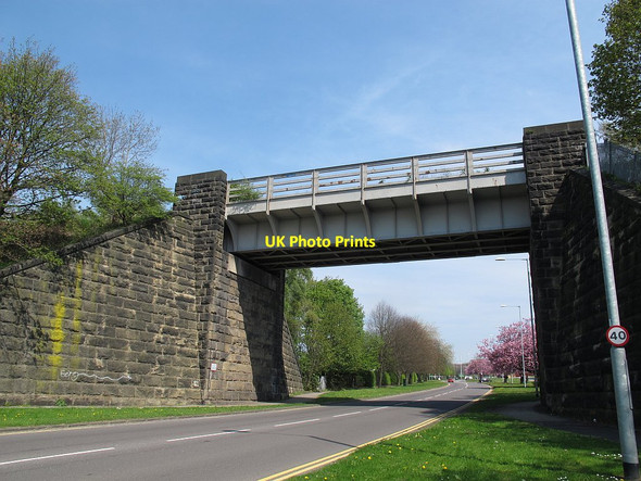 Photo 6"x4" Rail bridge over the Leeds ring road (2) Horsforth c2016