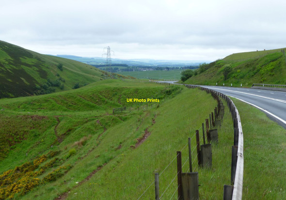Photo 6"x4" The A68 heads down into Lauderdale Gilston\/NT4456 c2016