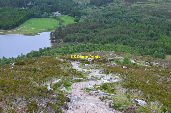 Photo 6"x4" Path on Creag Bheag Kingussie c2016