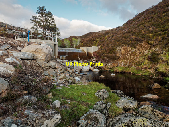 Photo 6"x4" Farr Hydro Intake Weir Carn Dearg\/NH7130 c2016