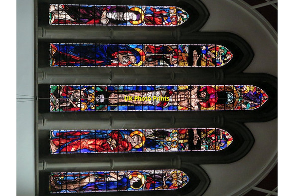 Photo 6"x4" St Luke's Church, Wallsend -  east window Wallsend c2016