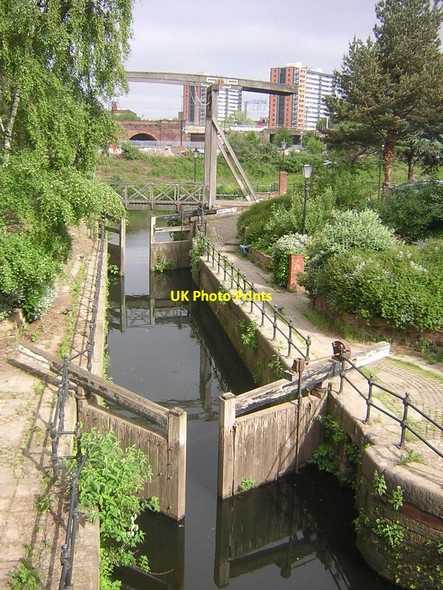 Photo 6"x4" Disused bottom lock of the Manchester & Salford Junction Canal Manchester c2016