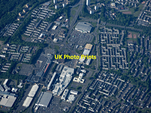 Photo 6"x4" Cumbernauld town centre from the air Cumbernauld c2016