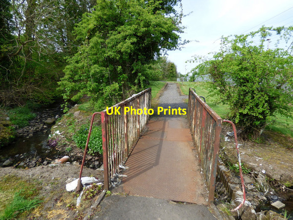Photo 6"x4" Small bridge in Ging George V Park Port Glasgow c2016
