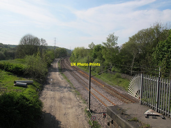 Photo 6"x4" Railway west of Calverley Lane Horsforth c2016