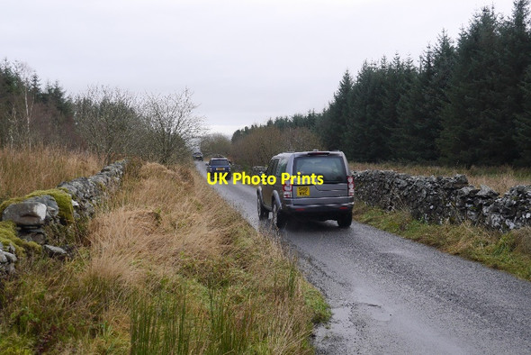 Photo 6"x4" 4 x 4 convoy, Glen Fruin Highfields\/NS3285 c2015