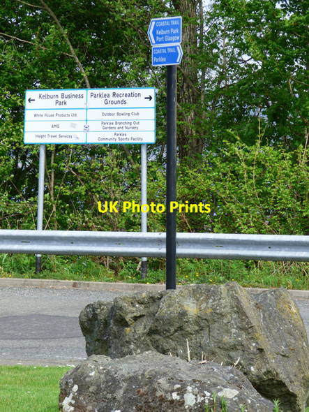 Photo 6"x4" Signs at Parklea Port Glasgow c2016