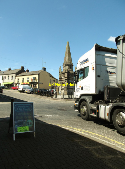 Photo 6"x4" Heavy lorry traffic in the centre of Keady Keady c2016