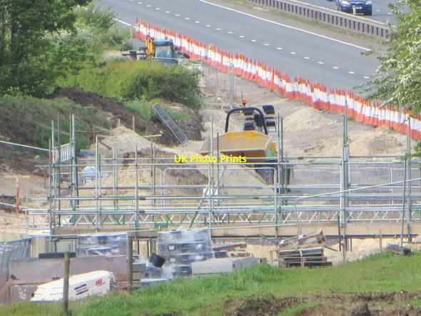 Photo 6"x4" Scaffold still there Chilton\/SU4885 c2016