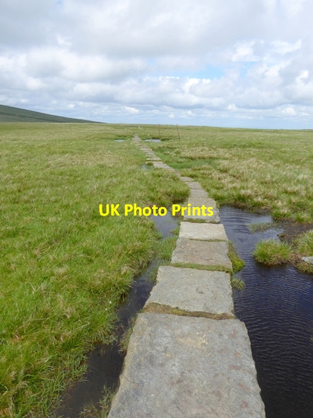 Photo 6"x4" The Pennine Way on Knock Fell Knock Ore Gill c2016