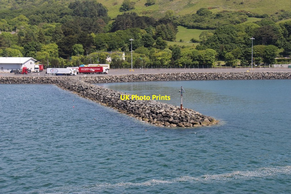 Photo 6"x4" Breakwater at Cairnryan ferry terminal Cairnryan c2016