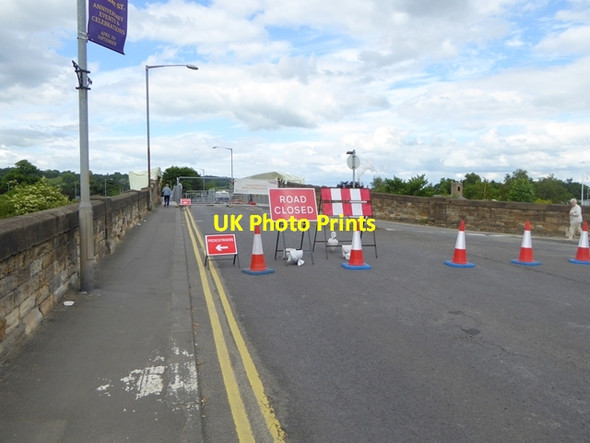 Photo 6"x4" Closure of Hexham Railway Bridge Hexham c2016