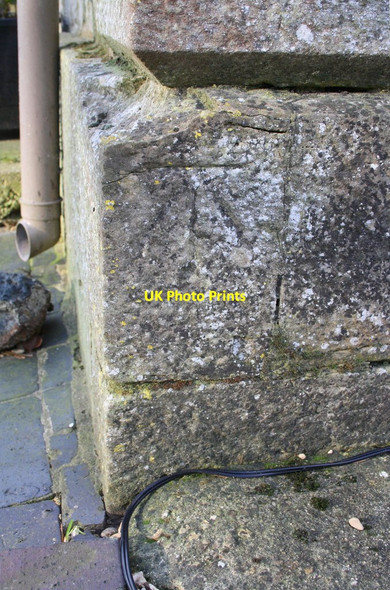 Photo 6"x4" Benchmark on North Lodge North Leigh\/SP3812 c2016