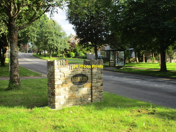 Photo 6"x4" Melbourn district sign, Melbourn Road Carrigrohane c2016