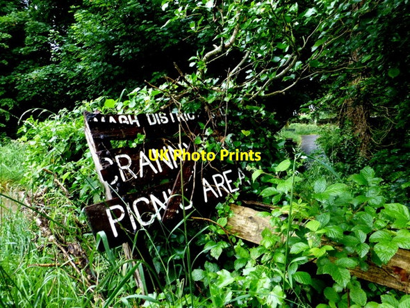 Photo 6"x4" Sign for Cranny Picnic area Omagh c2016