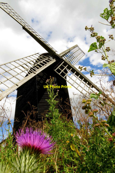 Photo 6"x4" Pitstone Windmill Church End\/SP9415 c2014