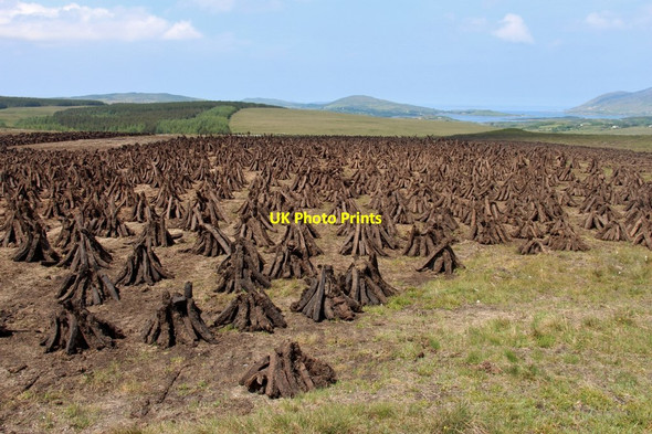 Photo 6"x4" Drying peat at Baunoge Letterfrack c2016