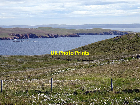 Photo 6"x4" A view across Skelda Voe towards Roe Ness Scarvister c2016