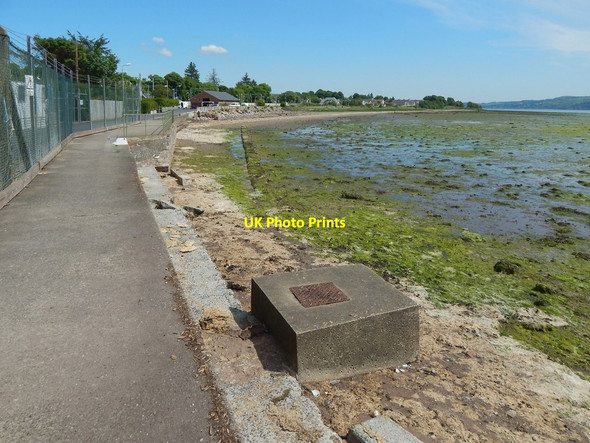 Photo 6"x4" Walkway in front of Cardross Sawmill Cardross\/NS3477 c2016