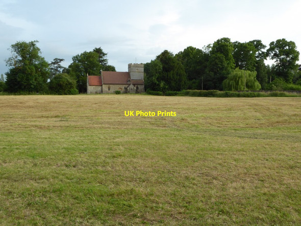 Photo 6"x4" Harvested silage field Baughton c2016