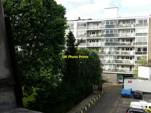 Photo 6"x4" Lancaster Gardens & Elms Mews from Room 466 of the Corus Hotel, Lancaster Gate Paddington\/TQ2681 c2016