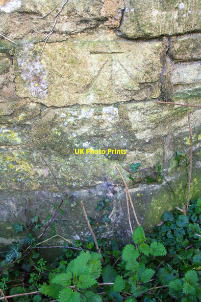 Photo 6"x4" Benchmark at Whitehouse Farm Church Hanborough c2016