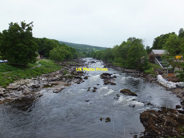 Photo 6"x4" River Tay above Grandtully Bridge Grandtully c2016