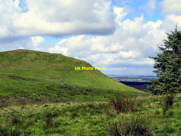 Photo 6"x4" Cunzierton Hill from the east Swinside Hall c2016
