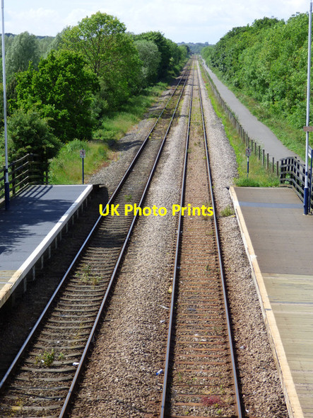 Photo 6"x4" Newton Aycliffe railway station Newton Aycliffe c2017