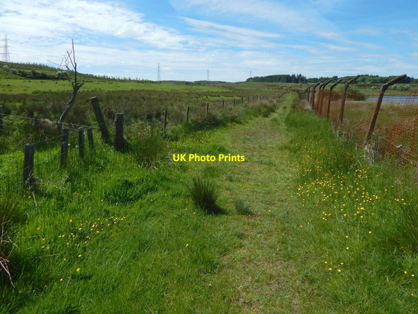 Photo 6"x4" Path beside Glenburn Reservoir Gateside\/NS4858 c2017