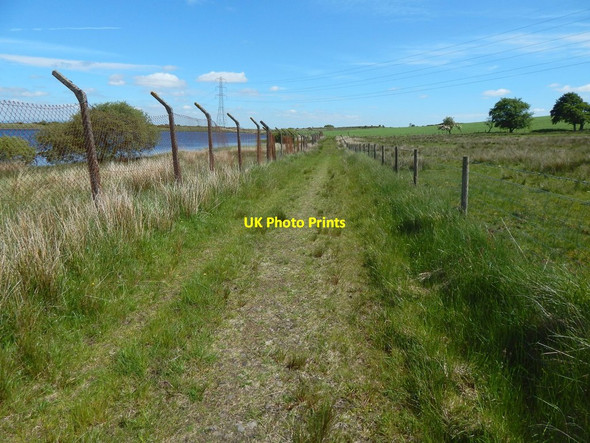 Photo 6"x4" Path beside Glenburn Reservoir Gateside\/NS4858 c2017 P1