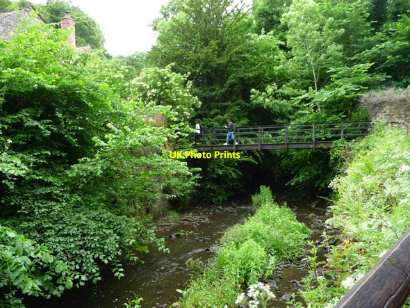 Photo 6"x4" Footbridge across Eller Beck, Skipton Skipton c2017