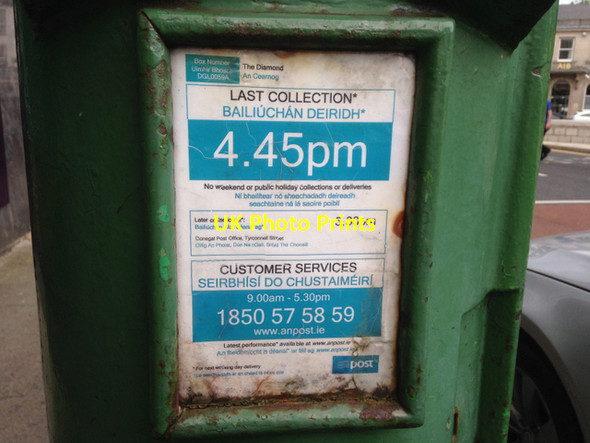 Photo 6"x4" Post box, Donegal Donegal c2017