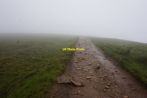 Photo 6"x4" 9-32am, path towards Whernside summit Chapel-le-Dale c2017