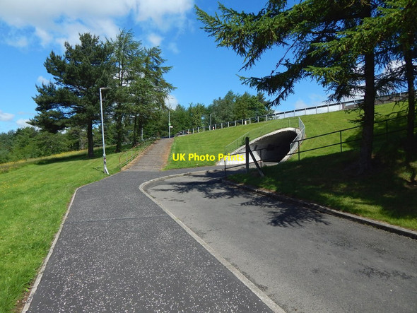 Photo 6"x4" Path between underpasses Dumbarton c2017
