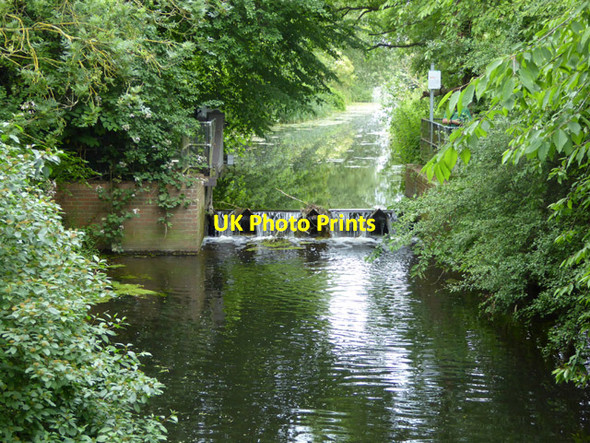 Photo 6"x4" Tilting weir at former Needham Lock Needham Market c2017