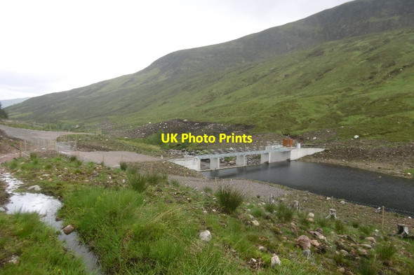 Photo 6"x4" Weir and intake, Abhainn Chia-aig Clunes c2017
