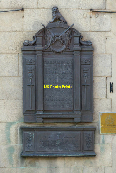 Photo 6"x4" War memorial plaque, former Belper UDC offices Belper c2017