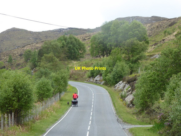 Photo 6"x4" Cycling up the A861 in Glenuig Glenuig\/Gleann Uige c2017