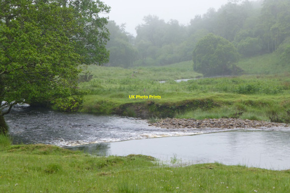 Photo 6"x4" Weir on the Lussa River  Inverlussa c2017