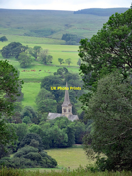 Photo 6"x4" Holy Trinity Church, Whitfield from Monk Whitfield Hall c2017