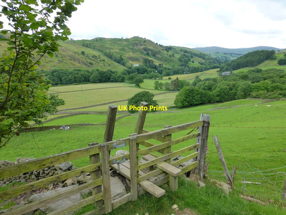 Photo 6"x4" Stile on path to Littlewood Farm Staveley\/SD4698 c2017
