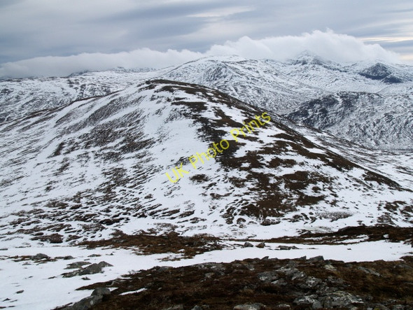 Photo 6"x4" Meal Leacachain from Meal Mhurchaidh Meall Leacachain c2009