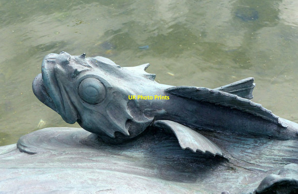 Photo 6"x4" Fish in the fountain (2) Clifton\/ST5673 c2017