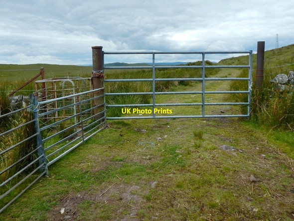 Photo 6"x4" Gate on a track to Old Largs Road Strone\/NS2974 c2017