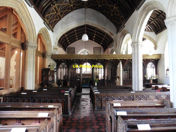 Photo 6"x4" Interior, St James Church, Talaton Newtown\/SY0699 c2017
